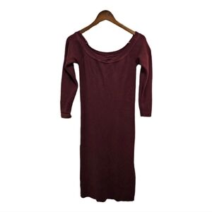 Zara & Abercrombie & Fitch midi 3/4 sleeve knit dresses medium